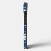 Stijlvolle marineblauw Mandala Modern Monogram Case-Mate iPhone Case (Achterkant / Links)