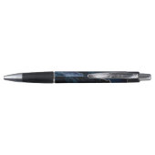 Stijlvolle marineblauw Silver Agate Business Pen (Achterkant)