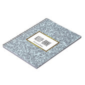 Stijlvolle marmer Designer personaliseren Notitieboek (Linkerzijde)