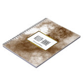 Stijlvolle marmer Designer personaliseren Notitieboek (Linkerzijde)