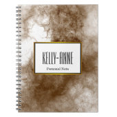 Stijlvolle marmer Designer personaliseren Notitieboek (Voorkant)