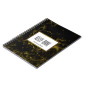 Stijlvolle marmer Designer personaliseren Notitieboek (Linkerzijde)