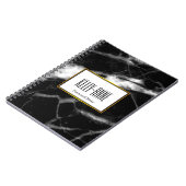 Stijlvolle marmer Designer personaliseren Notitieboek (Linkerzijde)