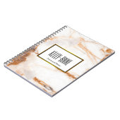 Stijlvolle marmer Designer personaliseren Notitieboek (Linkerzijde)