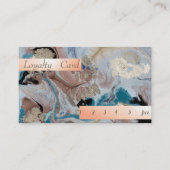 Stijlvolle marmer, Stone Bokeh Loyalty Kaart (Voorkant)