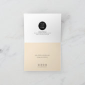 Stijlvolle marmer, verder dan Grateful-folded-Busi Bedankkaart (Binnen)