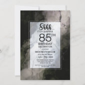 Stijlvolle Marmeren Verrassing 85e Verjaardagsfees Kaart (Voorkant)