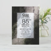 Stijlvolle Marmeren Verrassing 85e Verjaardagsfees Kaart (Staand voorkant)
