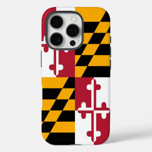 Stijlvolle Maryland Staatsvlag Decoratie iPhone 16 Pro Hoesje
