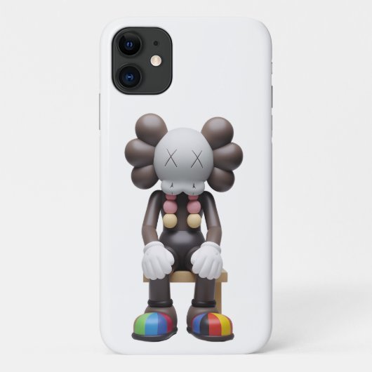 Stijlvolle Mate iPhone Case met Kaws bij Rest Prin (Achterkant)