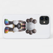 Stijlvolle Mate iPhone Case met Kaws bij Rest Prin (Achterkant (horizontaal))