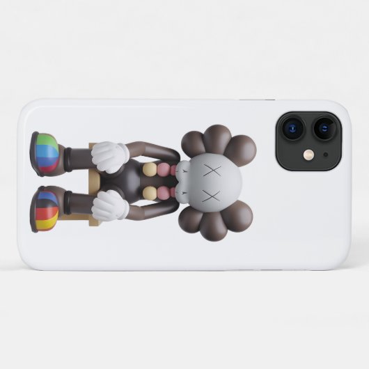 Stijlvolle Mate iPhone Case met Kaws bij Rest Prin (Achterkant (horizontaal))