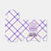 Stijlvolle Mauve Bloemen Verjaardag Bedankdoosjes (Uitgevouwen)