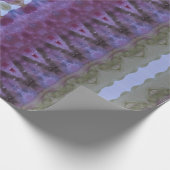 Stijlvolle Mauve en Paarse Designer Gift Wrap Cadeaupapier (Hoek)