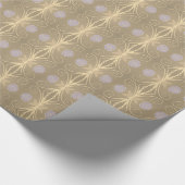 Stijlvolle Mauve Floral ontworpen Cadeaupapier (Hoek)