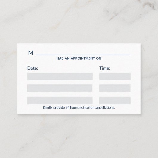 Stijlvolle medische Caduceus blauw groene vleugels Afsprakenkaartje (Achterkant)