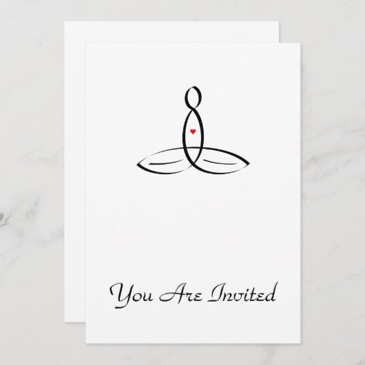 Stijlvolle meditatie kaart (Voorkant / Achterkant)