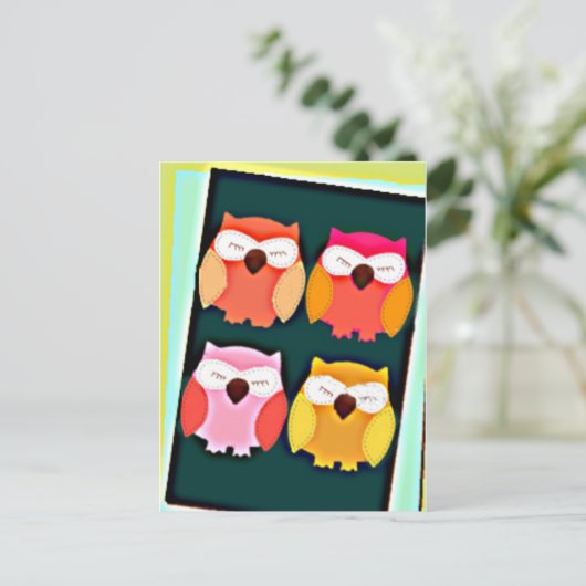  stijlvolle meerkleurige eigenaar briefkaart (Staand voorkant)