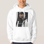 Stijlvolle Meisje Foto Hoodie (Voorkant)