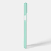 Stijlvolle Meisjesachtige Mintgroene Hart en Naam Case-Mate iPhone Case (Achterkant / Rechts)
