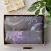 Stijlvolle, met de hand getekende zon Moon gezicht Tissuepapier (Geschenk)