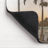 Stijlvolle Miami Florida  Skyline Muismat (Hoek)