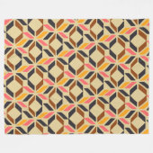 Stijlvolle, middeleeuwse modale geometrische vorme fleece deken (Voorkant (Horizontaal))