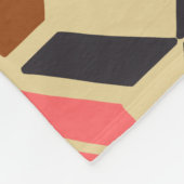 Stijlvolle, middeleeuwse modale geometrische vorme fleece deken (Hoek)