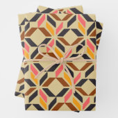 Stijlvolle, middeleeuwse modale geometrische vorme inpakpapier vel (In situ)