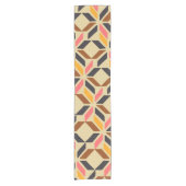 Stijlvolle, middeleeuwse modale geometrische vorme korte tafelloper (Voorkant)