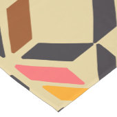 Stijlvolle, middeleeuwse modale geometrische vorme korte tafelloper (Hoek)