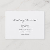 Stijlvolle middelgrote Oranje wens van kleur Visitekaartje (Achterkant)