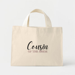 Stijlvolle Minimal Art Boodschappentas - Bruidsmei Mini Tote Bag