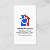 Stijlvolle, minimale Gold Power Plug-bedrading Visitekaartje (Achterkant)