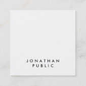 Stijlvolle, minimale Sjabloon Professional Grafisc Vierkante Visitekaartje (Voorkant)