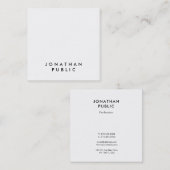 Stijlvolle, minimale Sjabloon Professional Grafisc Vierkante Visitekaartje (Voorkant / Achterkant)