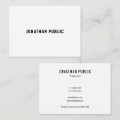 Stijlvolle, minimale Sjabloon Professional Visitekaartje (Voorkant / Achterkant)