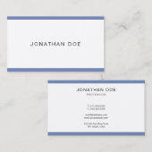 Stijlvolle, minimale wolkjes met een moderne luxe visitekaartje (Voorkant / Achterkant)