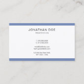 Stijlvolle, minimale wolkjes met een moderne luxe visitekaartje (Achterkant)