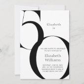 Stijlvolle minimalistische 50-jarige verjaardag kaart (Voorkant)