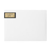 Stijlvolle minimalistische Black & Faux Gold Kerst (Voorkant)