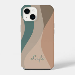 Stijlvolle Minimalistische Boho Abstract iPhone 14 Hoesje