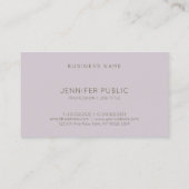 Stijlvolle, minimalistische design elegante Sjablo Visitekaartje (Achterkant)