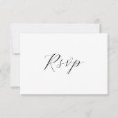 Stijlvolle minimalistische elegante moslim bruilof RSVP kaartje (Voorkant)