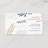 Stijlvolle minimalistische Florist Visitekaartje (Voorkant)