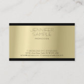 Stijlvolle minimalistische glamour Gold-look in lu Visitekaartje (Achterkant)