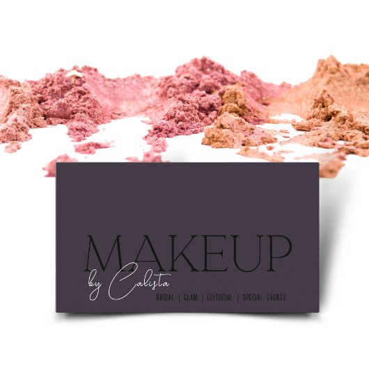 Stijlvolle minimalistische grafische make-up van ' visitekaartje