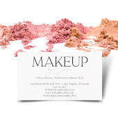 Stijlvolle minimalistische grafische make-up van ' visitekaartje