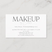 Stijlvolle minimalistische grafische make-up van ' visitekaartje (Achterkant)