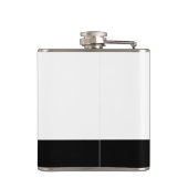 Stijlvolle minimalistische Logo en Monogram Golf P Heupfles (Achterkant)